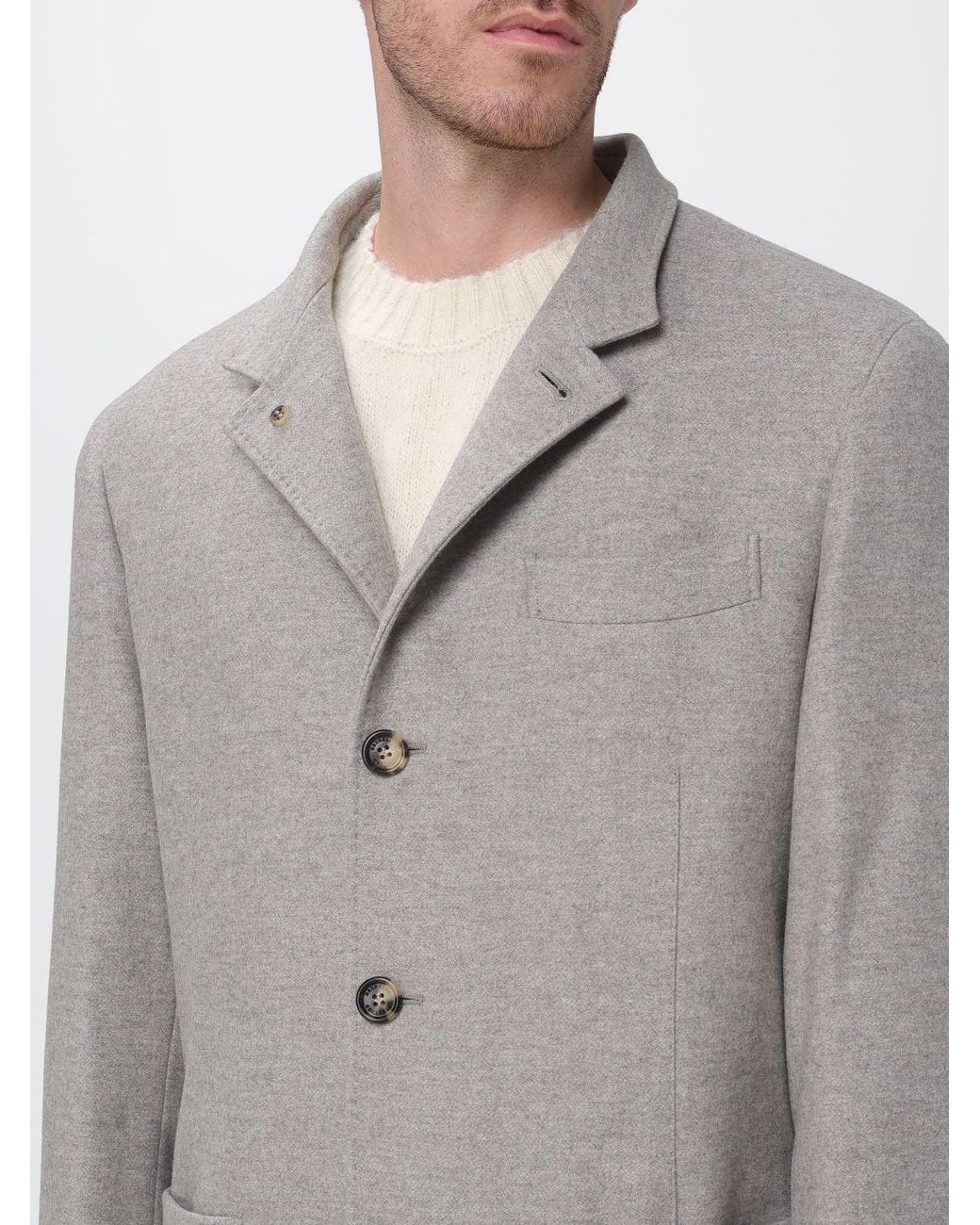Diana Studio Natural Long-Sleeved Crewneck Sweater for men