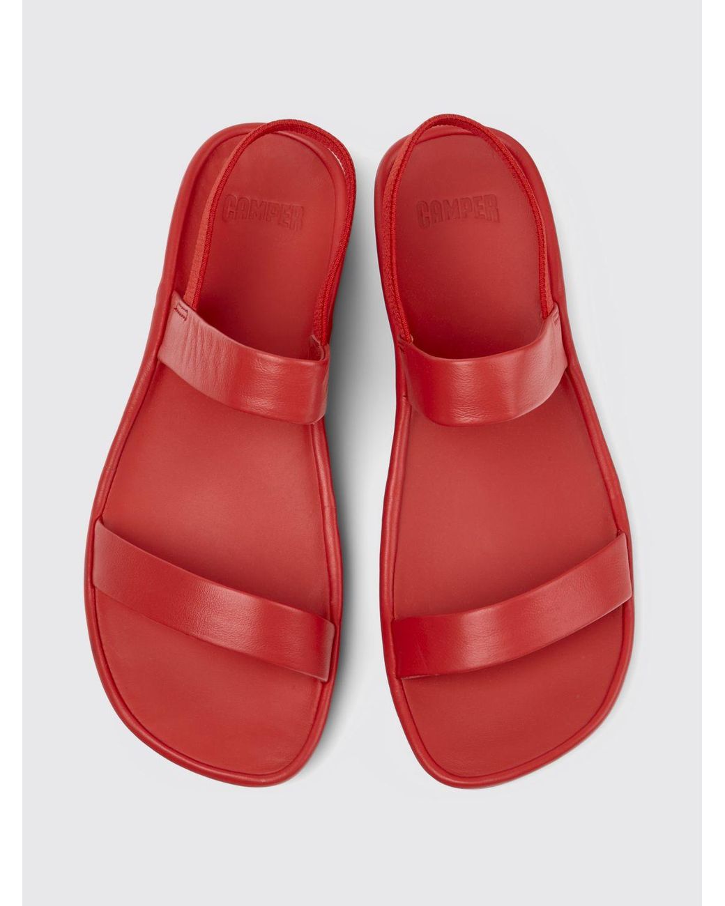 Camper Red Heeled Sandal