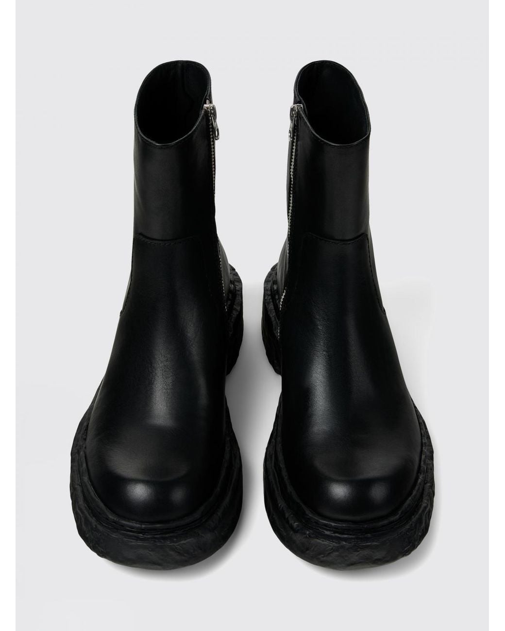 CAMPERLAB Black Vamonos Leather Ankle Boots for men