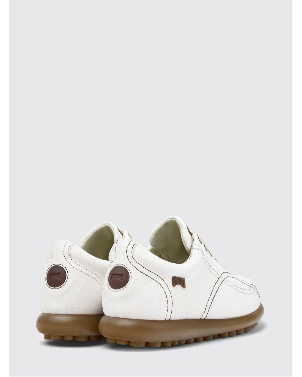 Camper White Twins Leather Sneakers