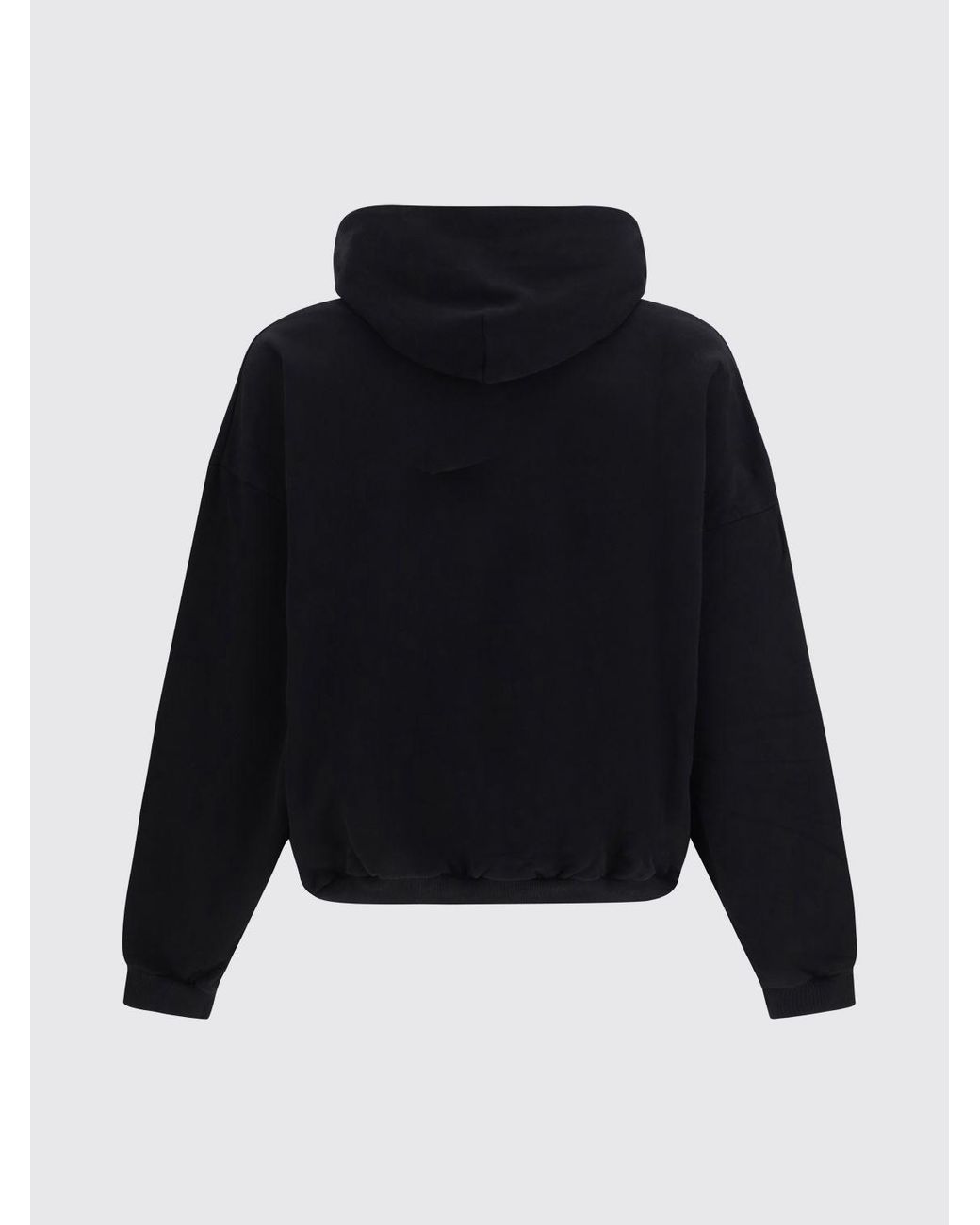 Represent Blue Cotton Hoodie With Kangaroo Pocket And Logo Print for men