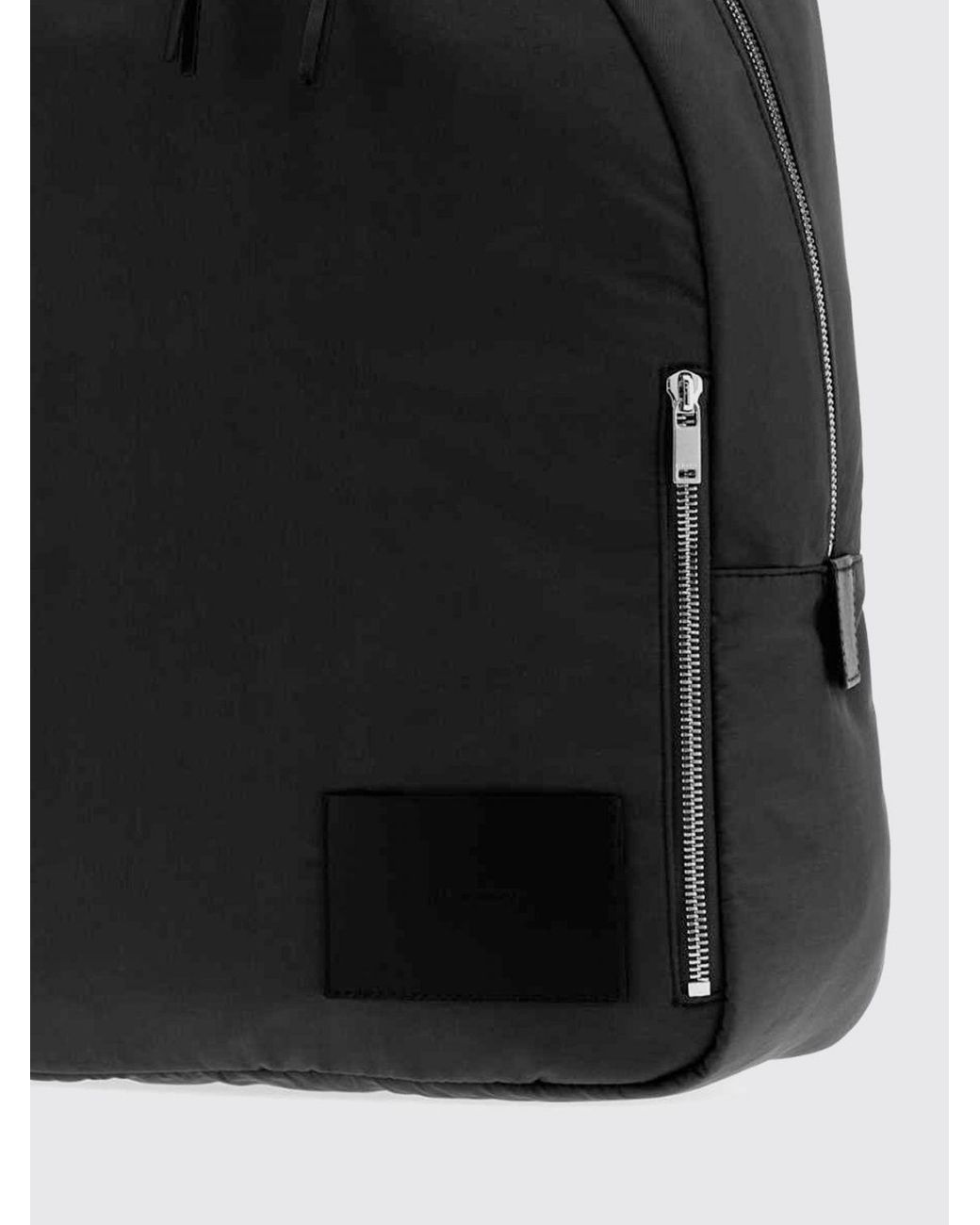 Jil Sander Black Nylon-Rucksack Mit Appliziertem Logo Und Verstellbaren Trägern