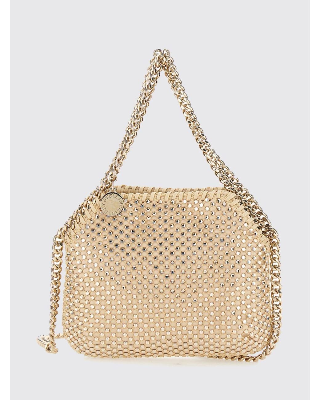 Stella McCartney Natural Falabella Mini Tote Bag Covered