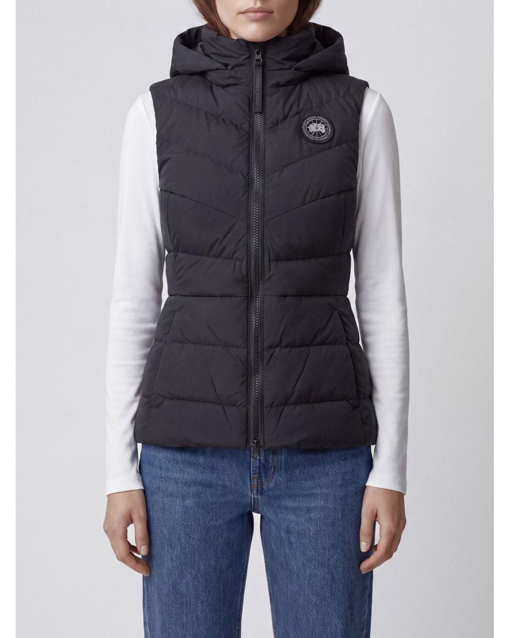 Canada Goose Blue Clair Hooded Padded Gilet
