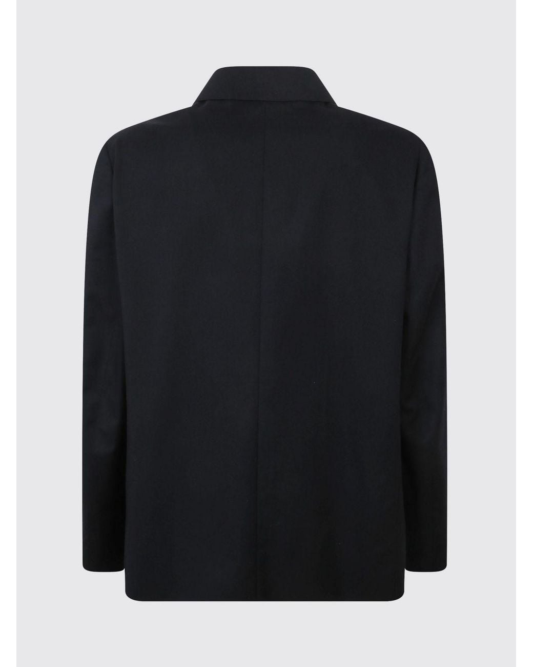 Dries Van Noten Blue Single-Breasted Cotton And Wool Blazer With Peak Lapels for men