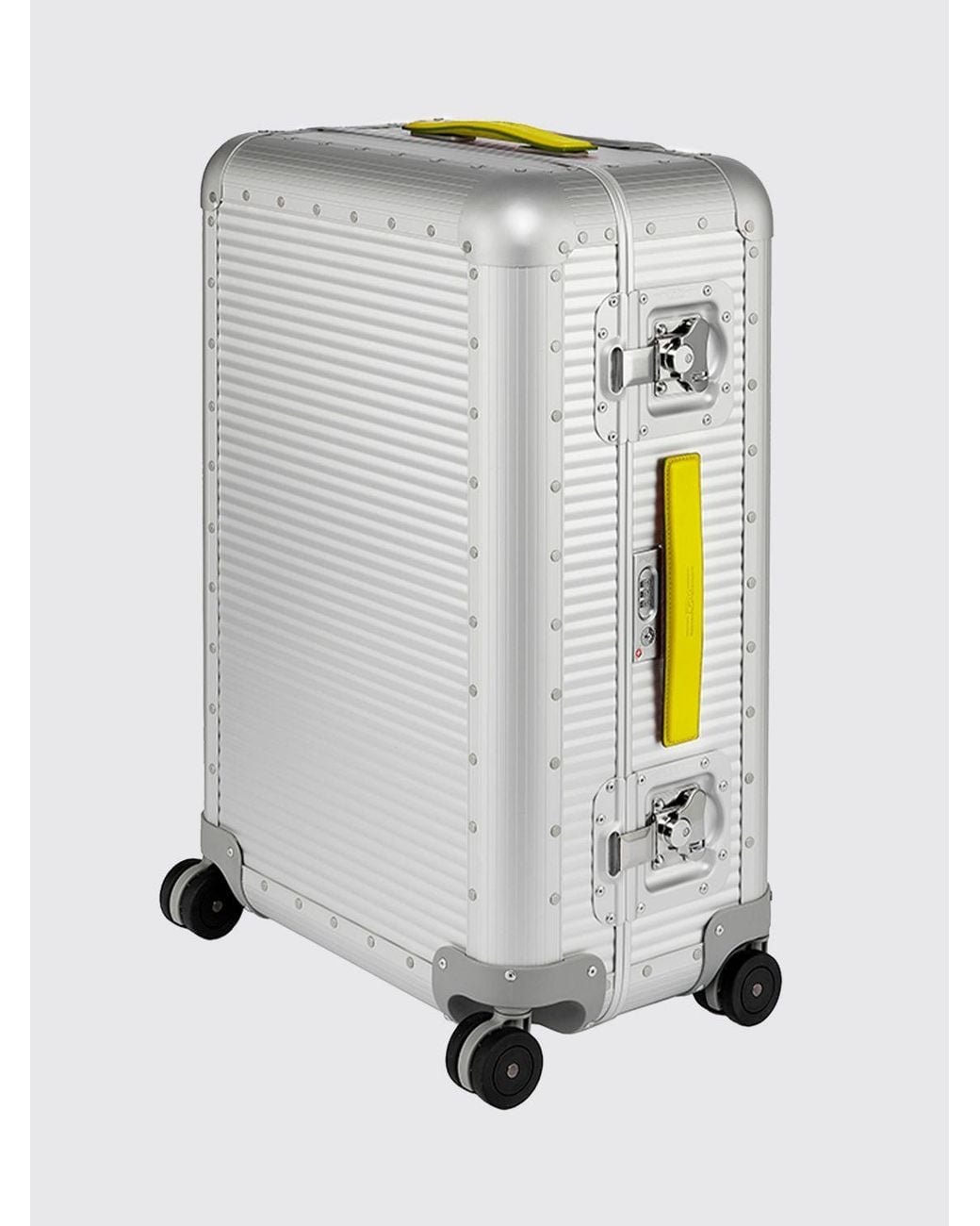 Fpm Milano Yellow Leather Blend Trolley Handle
