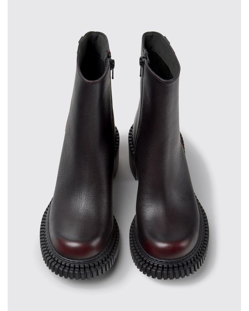 Camper Black Biker Western Boots