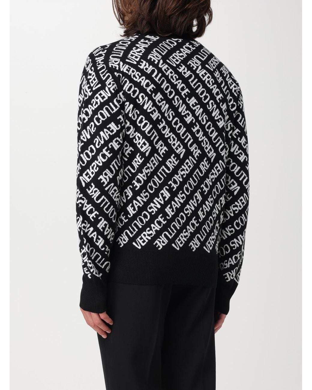 Pullover Versace Jeans Couture de hombre de color Black