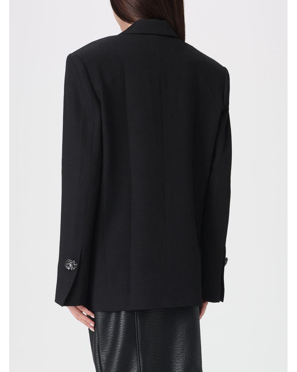 Pinko Black Crêpe Single-Breasted Blazer