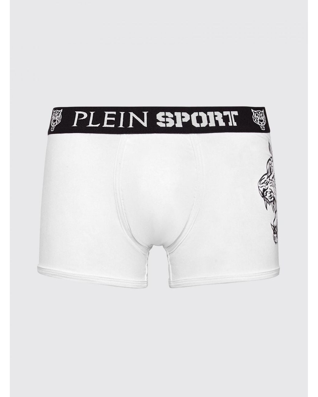 Philipp Plein White Stretch Cotton Blend Boxer Shorts Philipp Plein for men