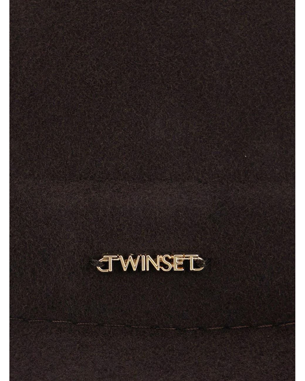 Cappello A Tesa Larga di Twinset in White