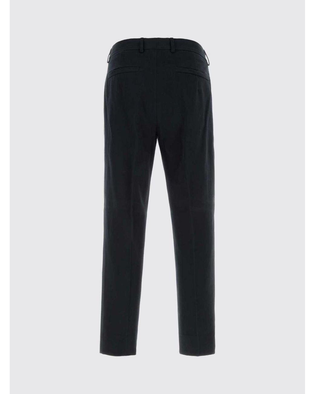Zegna Blue Slim Fit Pleated Cotton And Cashmere Tailored Trousers for men
