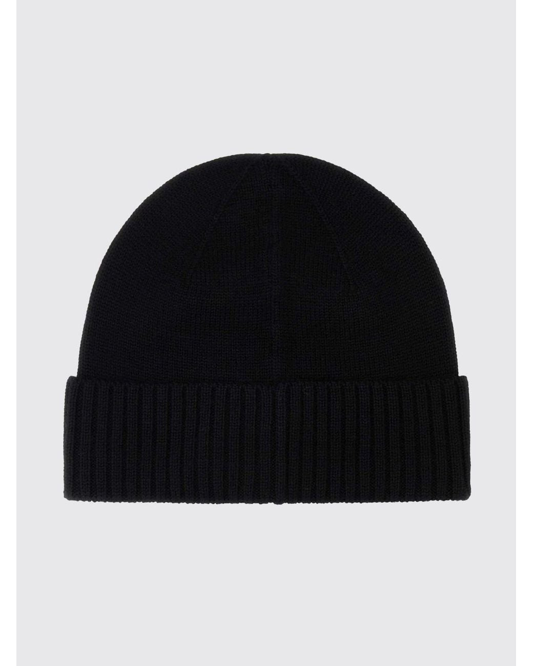 Polo Ralph Lauren Black Embroidered Pony Wool Beanie for men