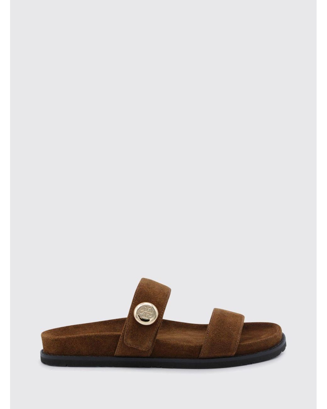 Tory Burch White Romy Suede Sandal