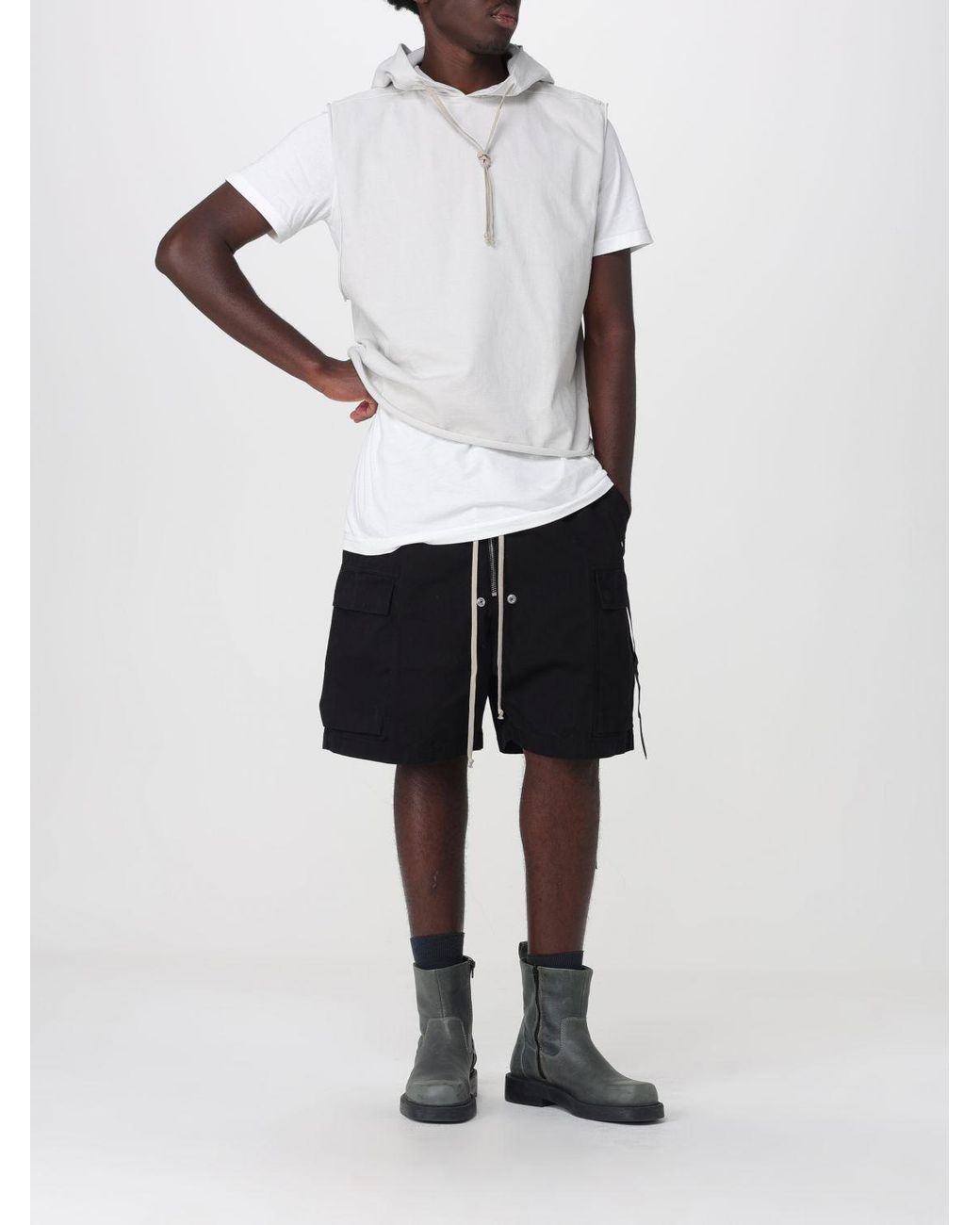 Rick Owens White T-Shirt for men