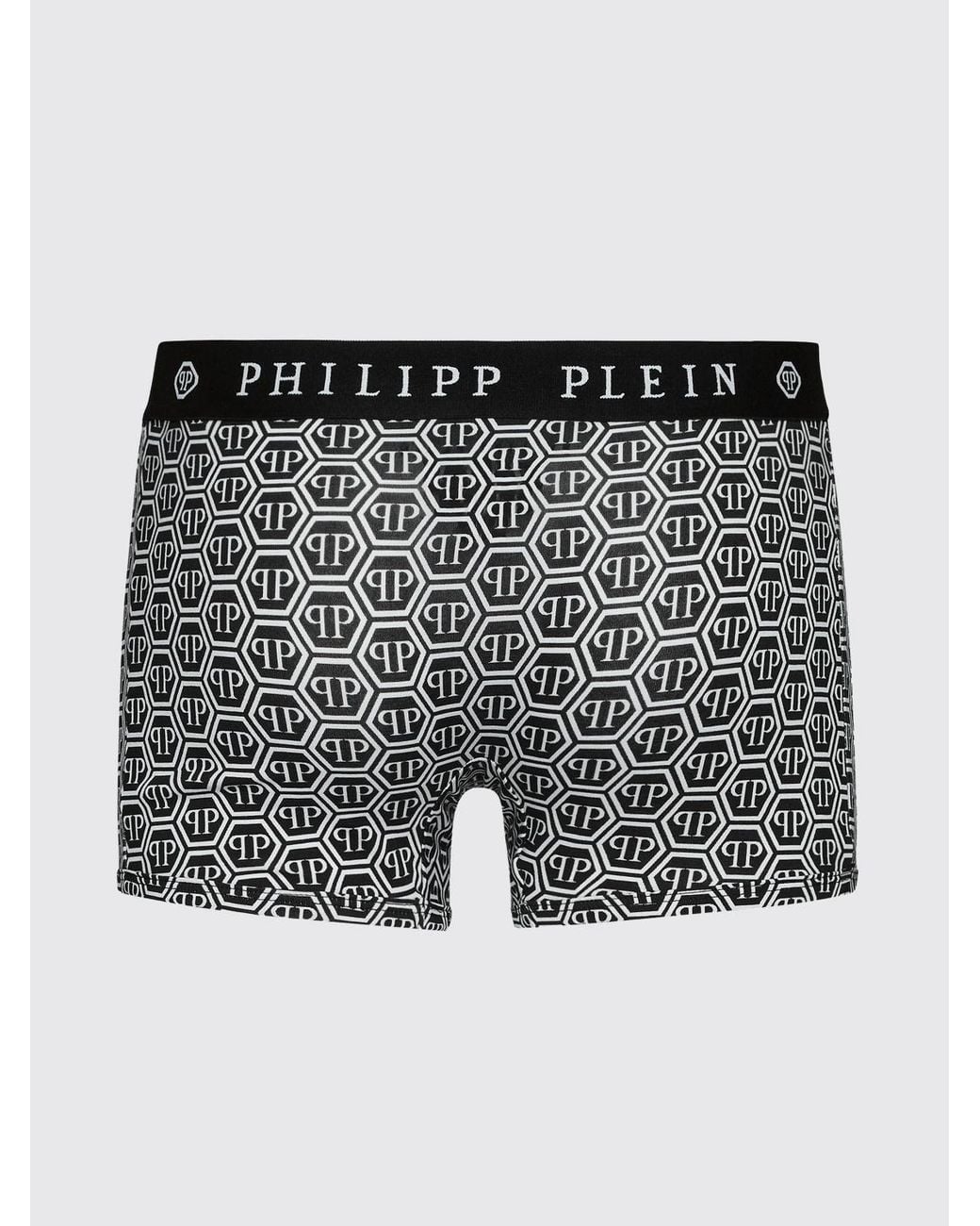 Bóxers De Algodón Elástico Con Logo Philipp Plein de hombre de color Black
