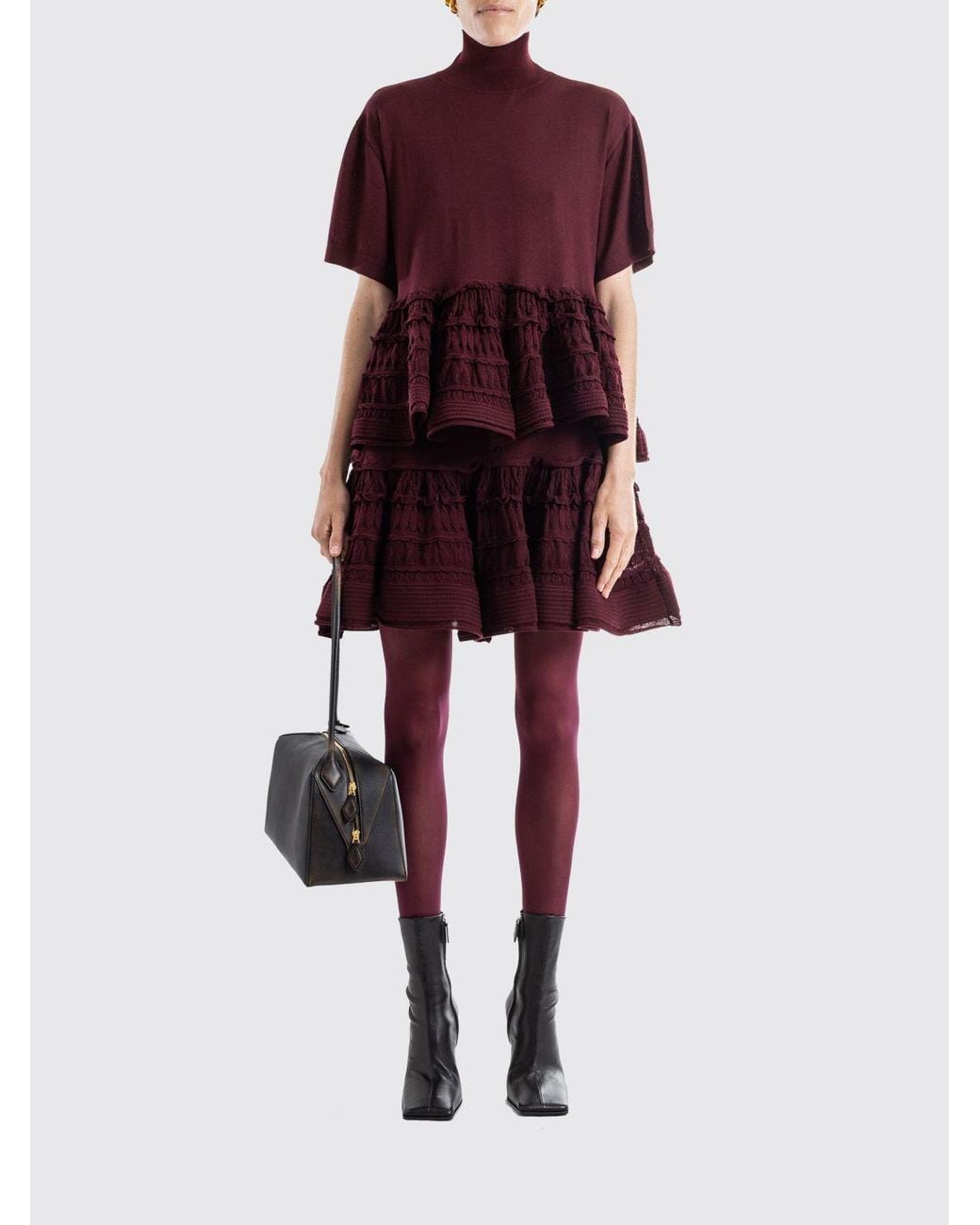 Alaïa Red Virgin Wool Top