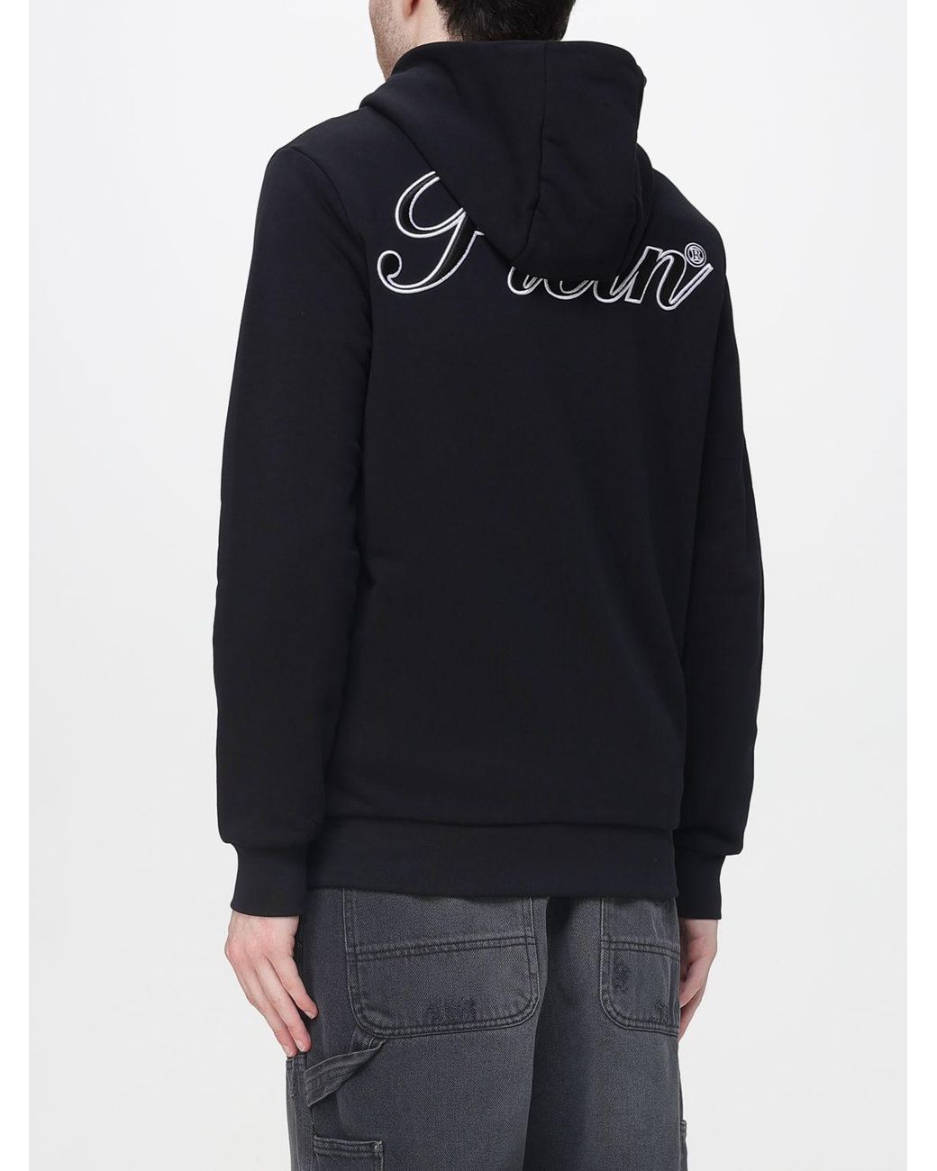 Philipp Plein Blue Cotton Hoodie for men