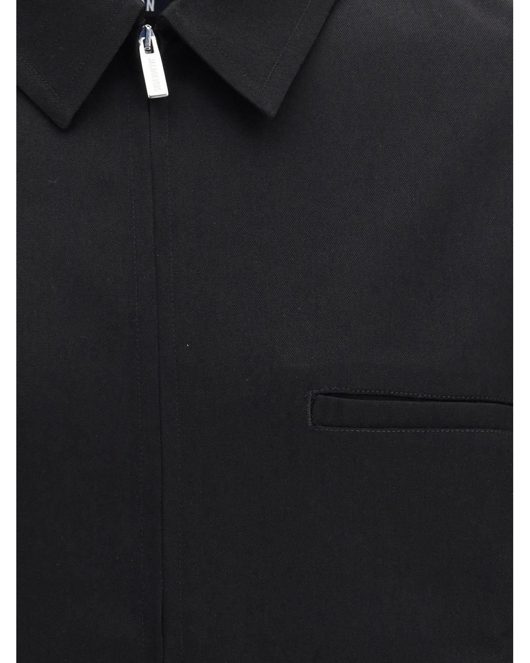 Jacquemus Black The Mecano Wool Blend Shirt for men