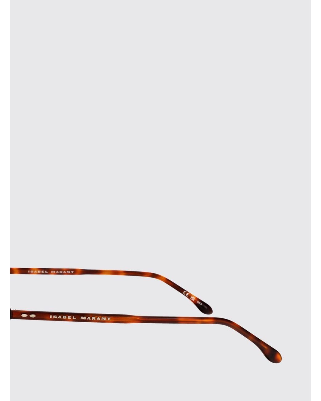 Isabel Marant Blue Oval Tortoiseshell Cat-Eye Sunglasses