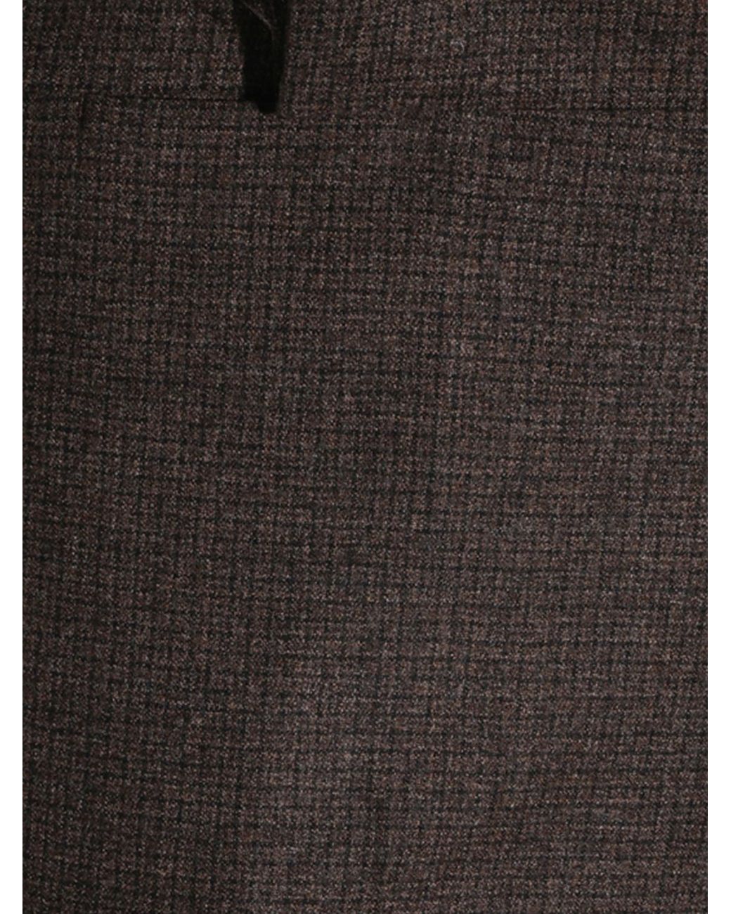 Lardini Brown Slim Fit Virgin Wool Tailored Trousers With Off-Centre Closure for men