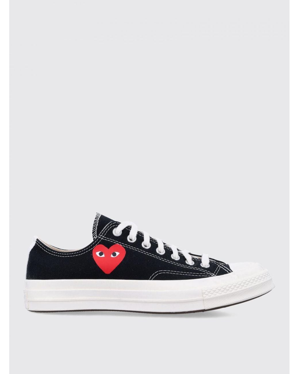 COMME DES GARÇONS PLAY White Comme Des Garçons X Converse Cotton Canvas Sneakers for men