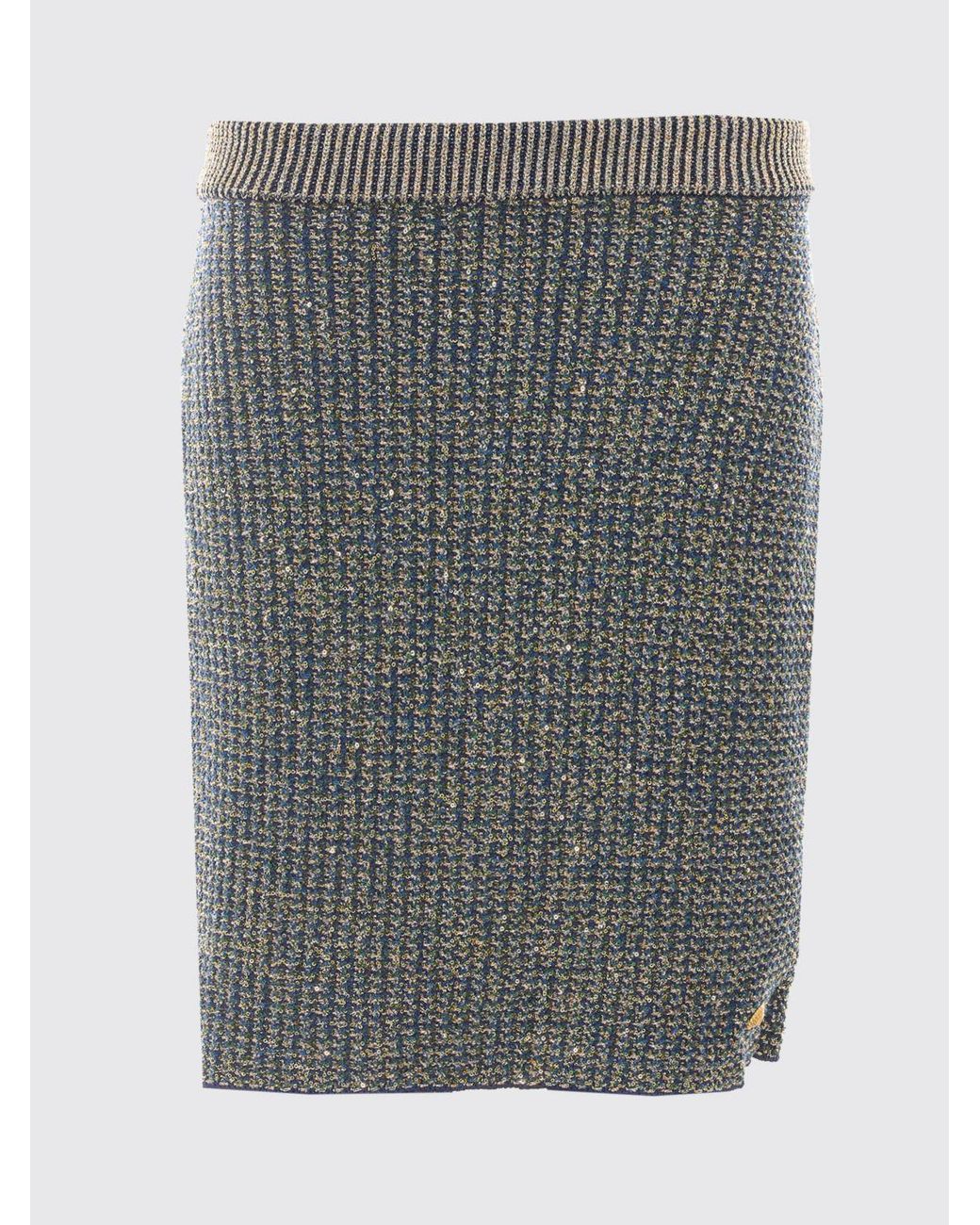 Balmain Black High-Waisted Knit Mini Pencil Skirt With Sequin Embroidery