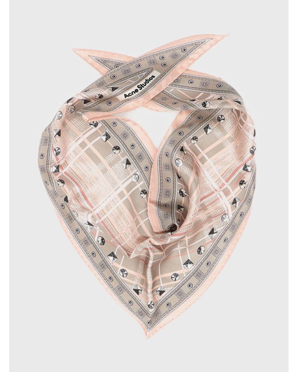 Acne Pink Triangular Bandana