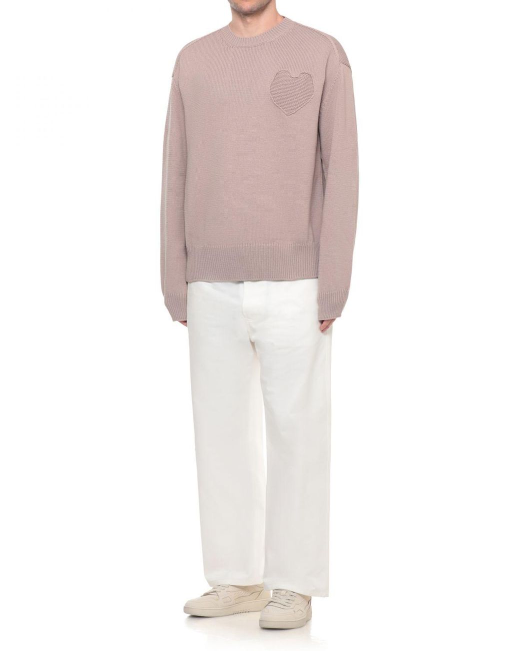 Moschino Couture Pink Crewneck Jumper for men
