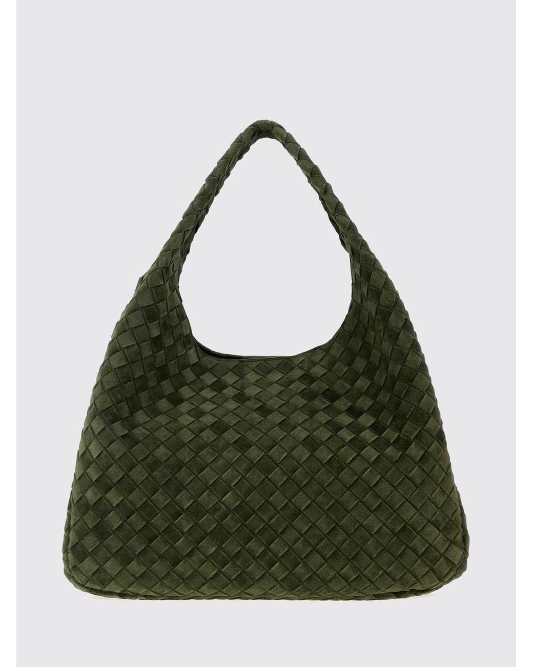 Bottega Veneta Green Large Campana Shoulder Bag
