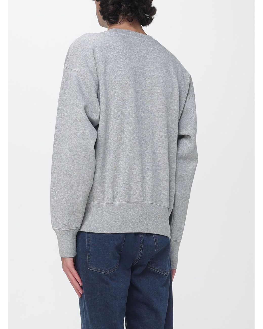 Polo Ralph Lauren Gray Relaxed Fit Teddy Bear Print Cotton-Blend Sweatshirt for men