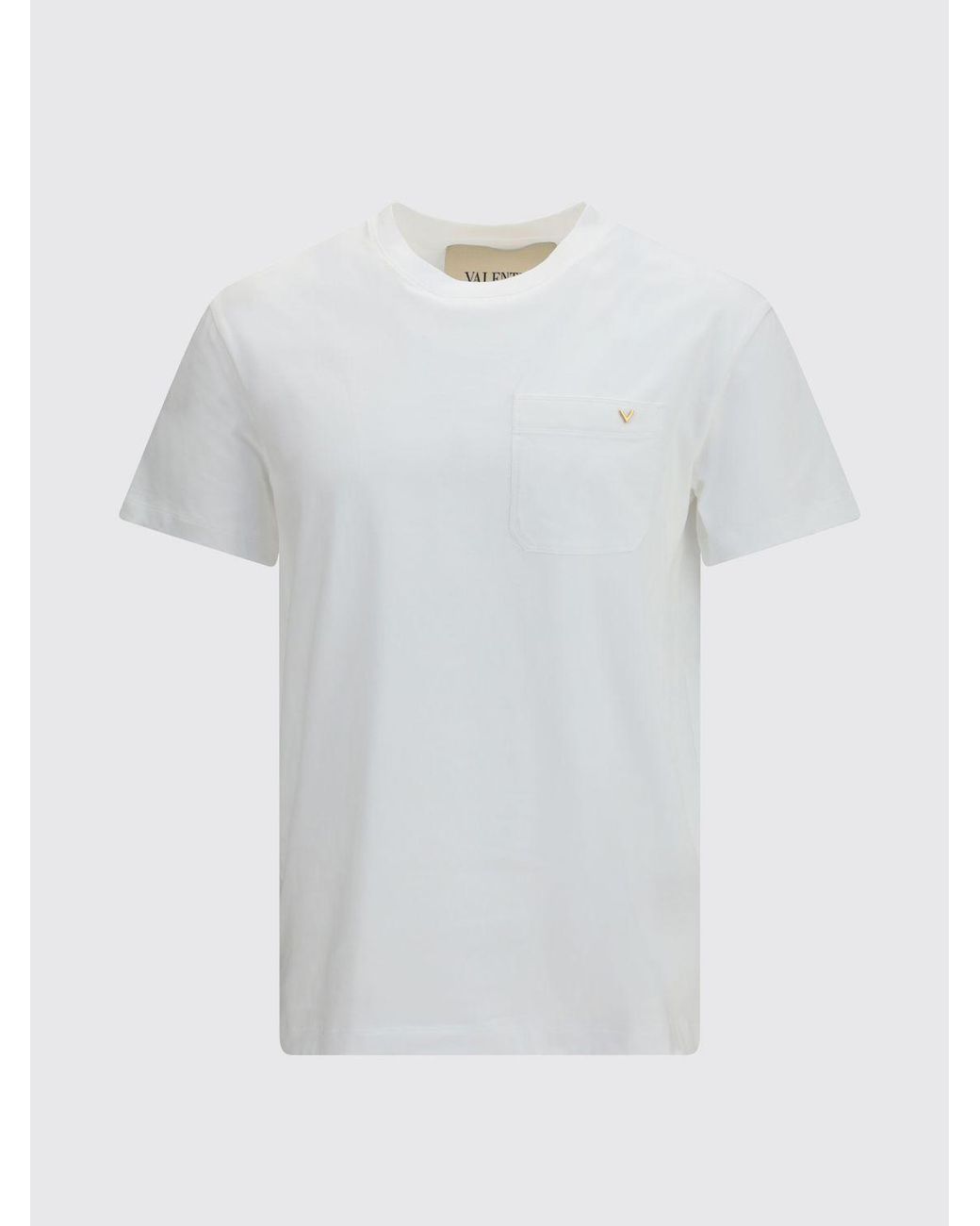 Valentino White Vlogo Cotton T-Shirt for men