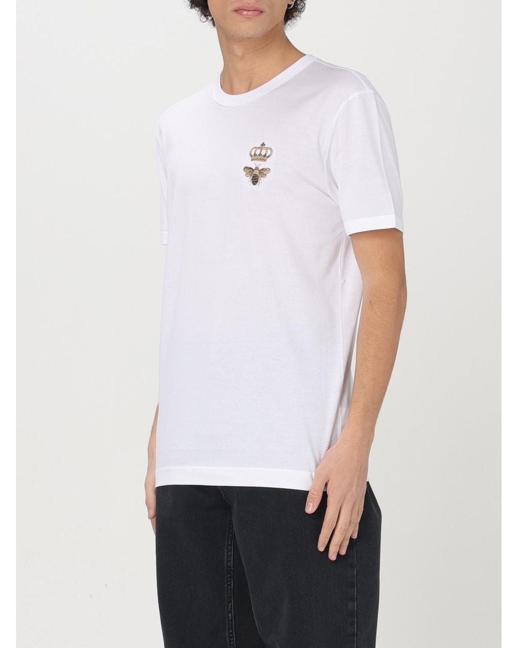 Dolce & Gabbana White Dolce &Amp Gabbana Cotton T-Shirt for men