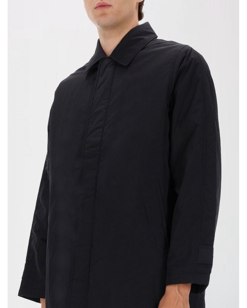 sunflower Black Nylon Parka for men