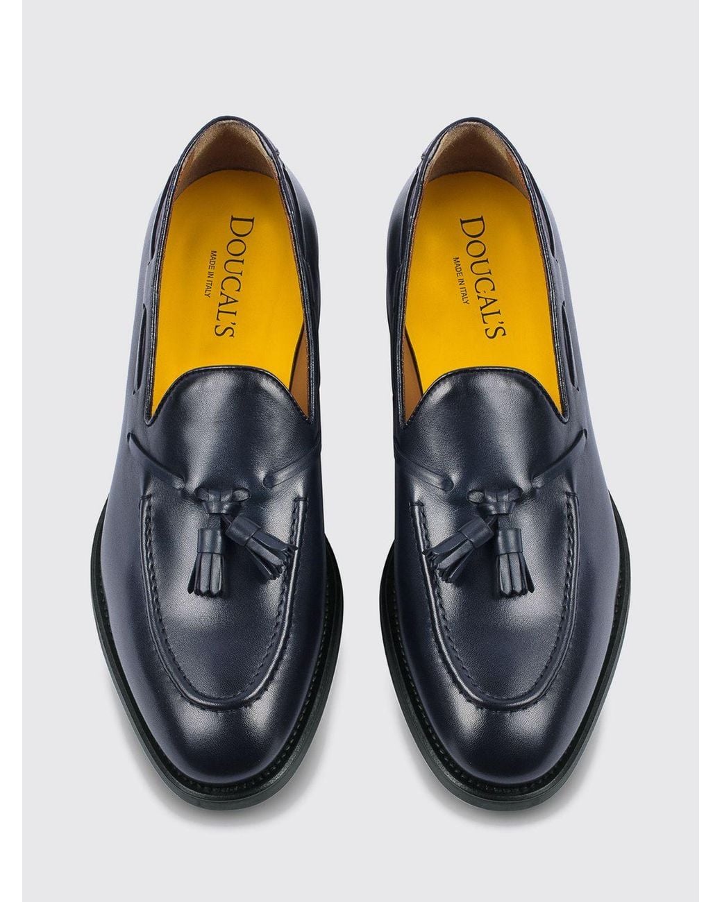 Doucal's White Tassel Loafers for men