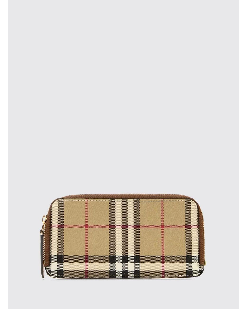 Burberry Natural Check Canvas Wallet