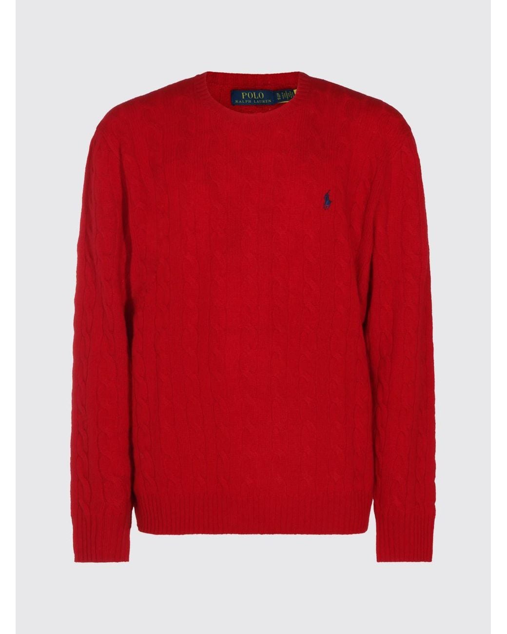 Polo Ralph Lauren Red Crewneck Jumper for men