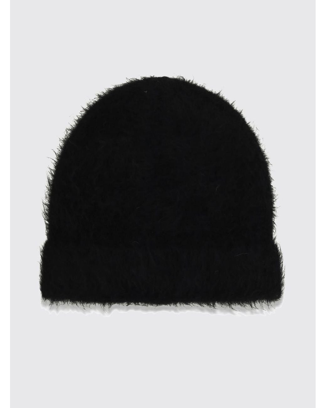 Séfr Black Soft Rib-Knit Beanie Hat for men