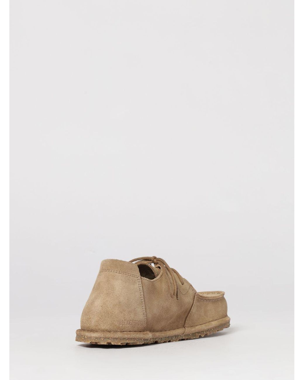 Birkenstock Natural Utti Suede Derby Shoes