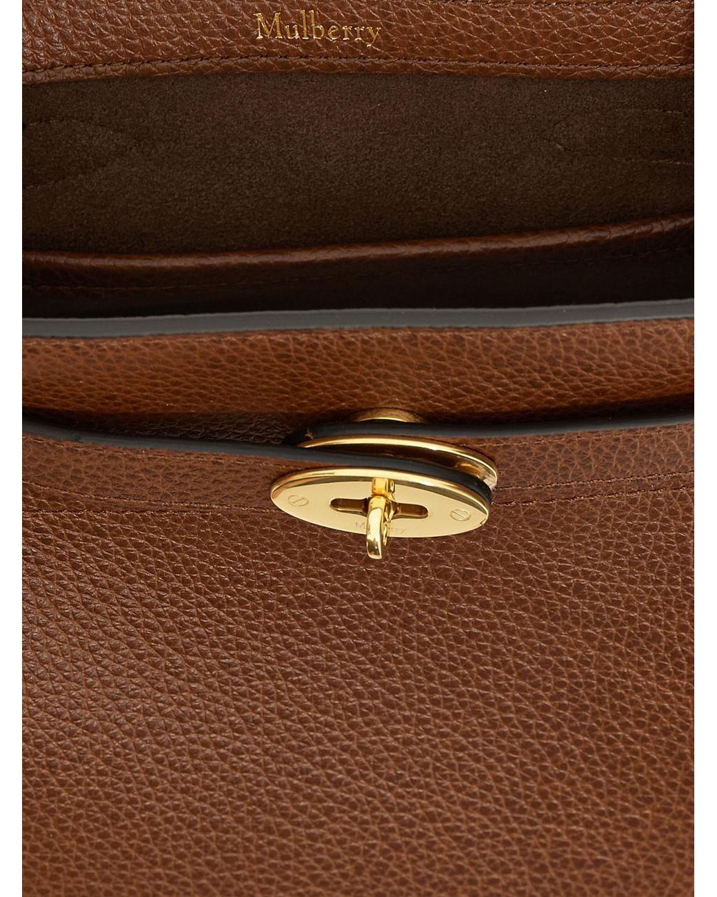 Mulberry Brown Islington Turn Lock Bucket Bag
