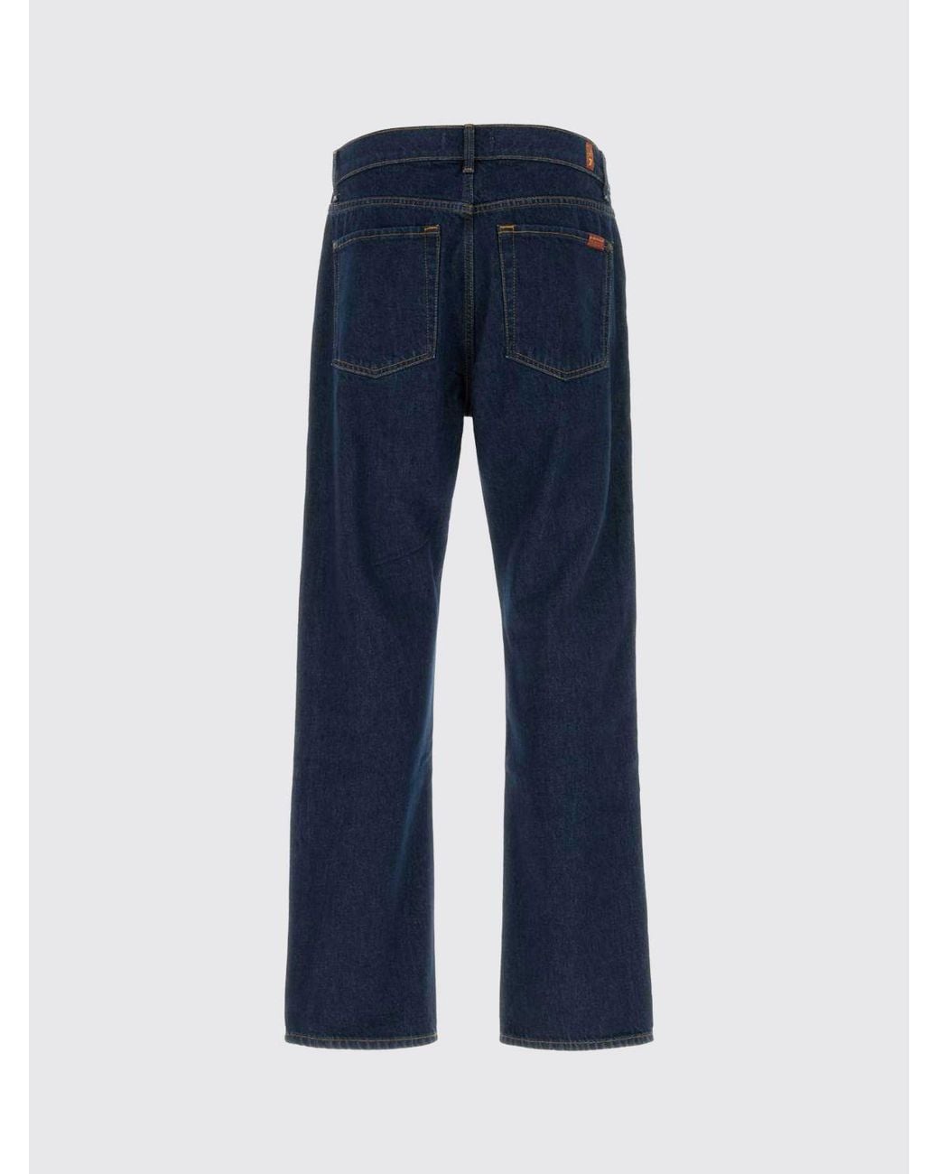 7 For All Mankind Blue Modern Straight Leg Jeans for men