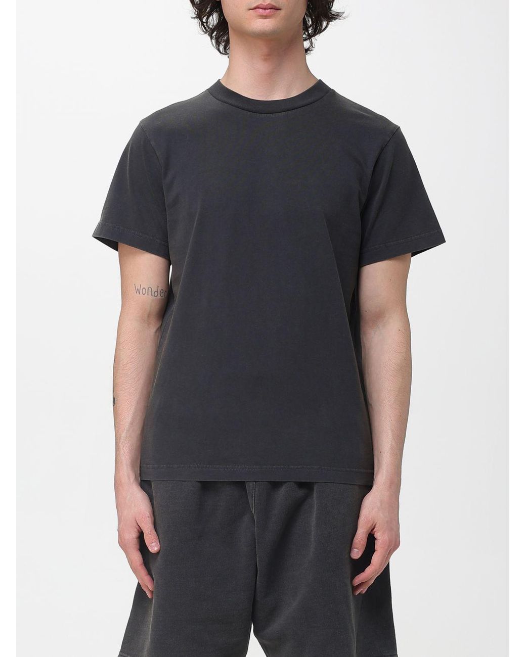 Entire studios Black Basic Jersey T-Shirt for men