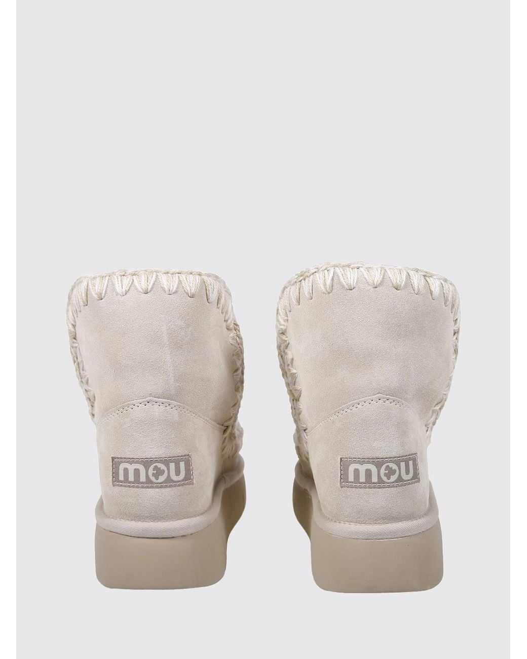 Mou Natural Flat Ankle Boot