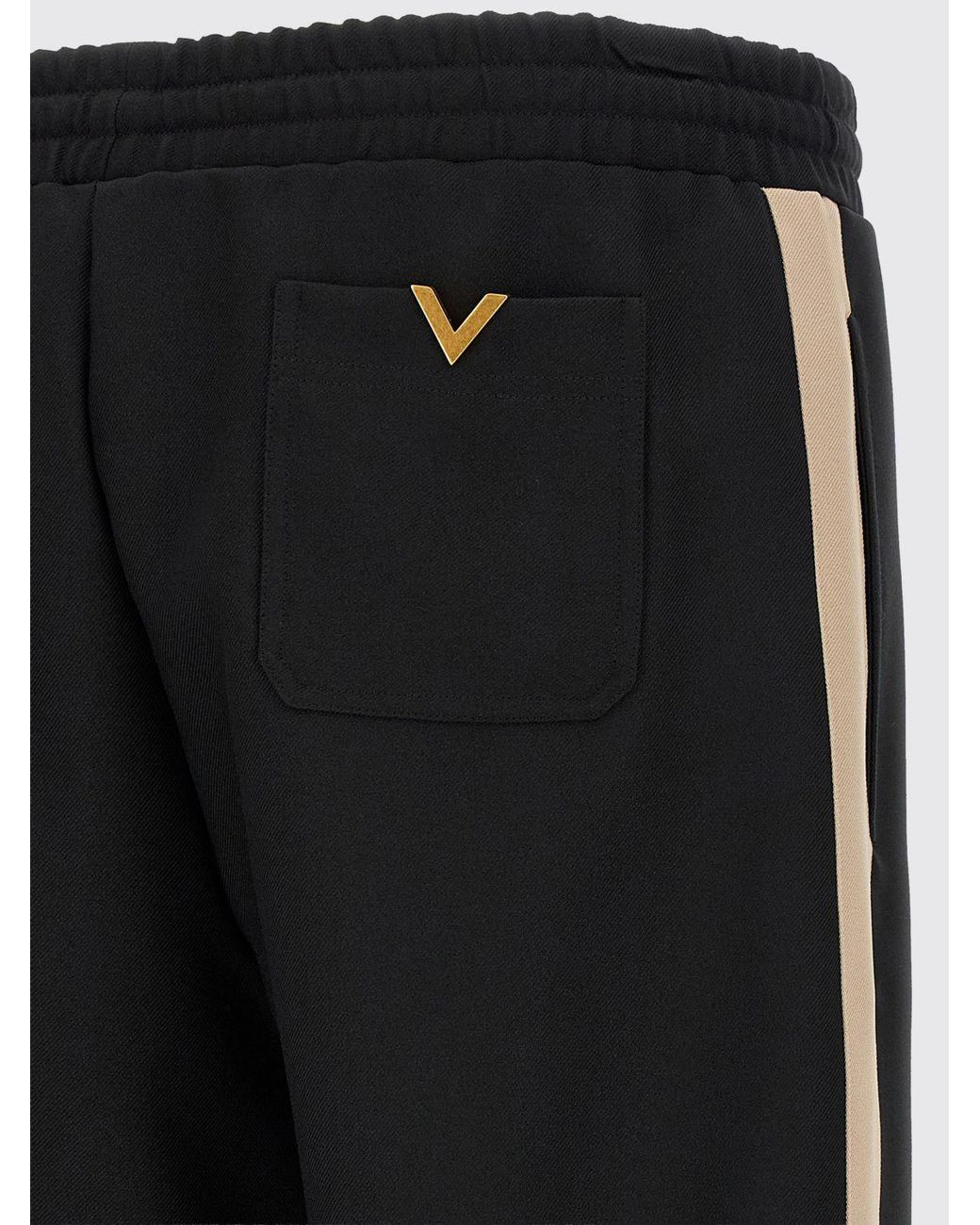 Valentino Garavani Blue Technical Jersey Jogging Pants With Drawstring Waist for men