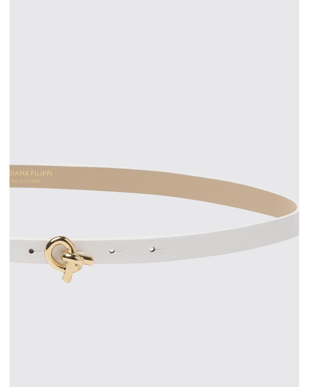 Fabiana Filippi Multicolor Adjustable Calfskin Leather Belt With Knot Charm