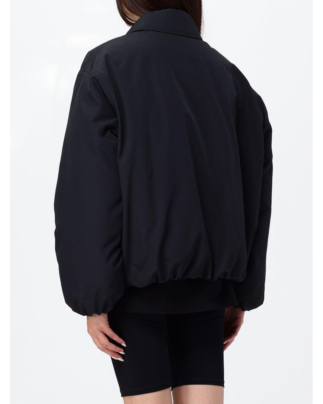 Jil Sander Blue Cropped Padded Shirt Jacket