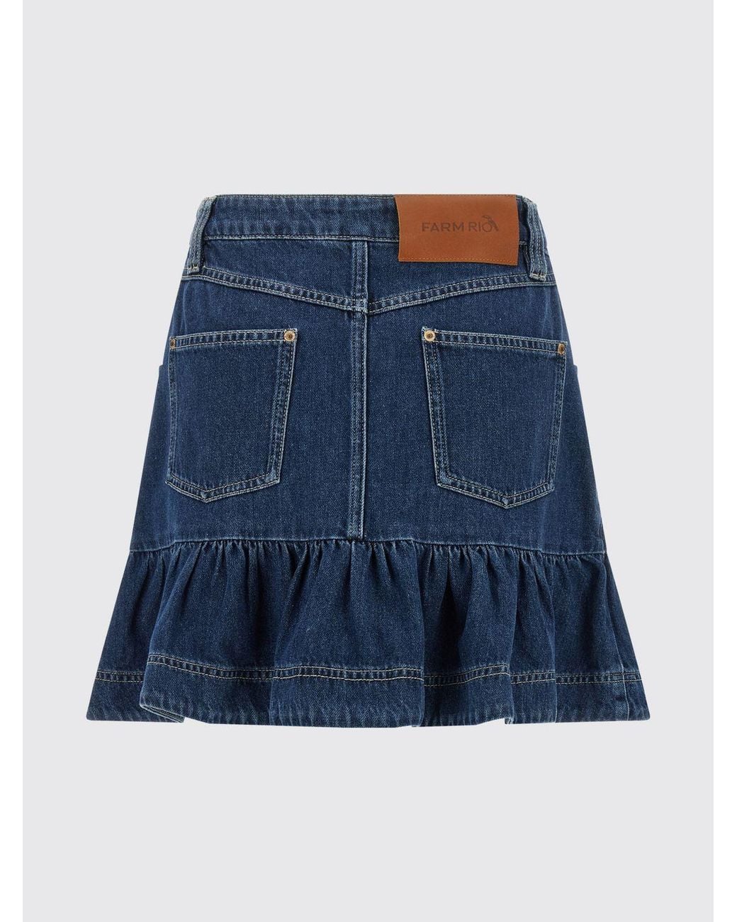 Farm Rio Blue Skirt