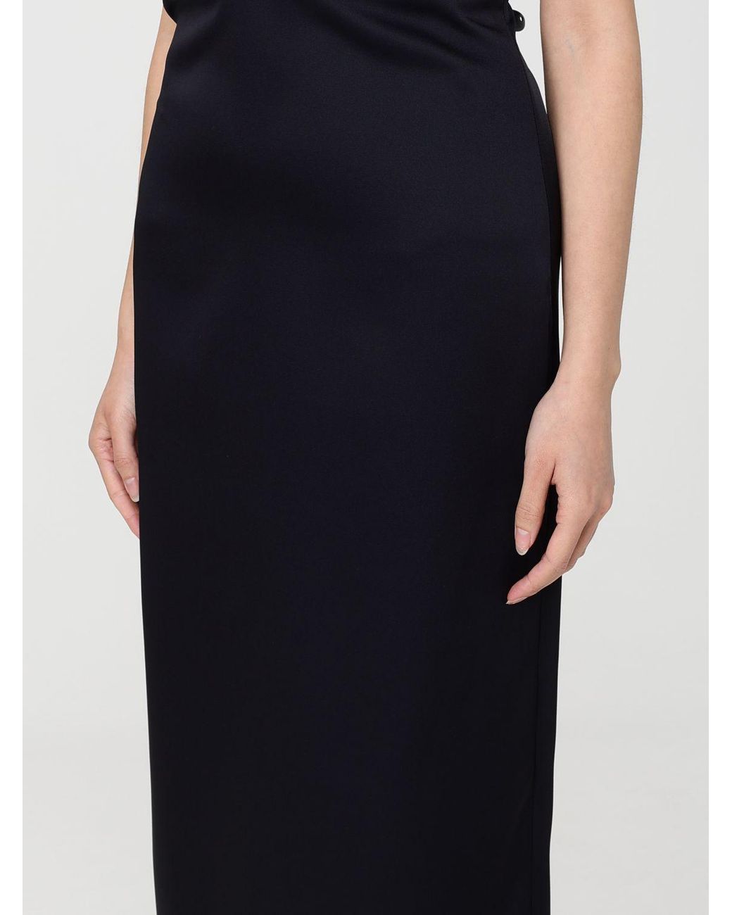 Twinset Blue Duchesse Midi Dress