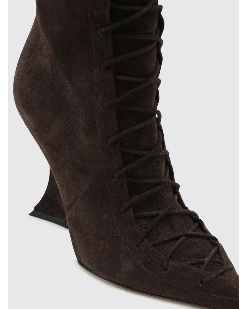 Paris Texas Black Flat Ankle Boot