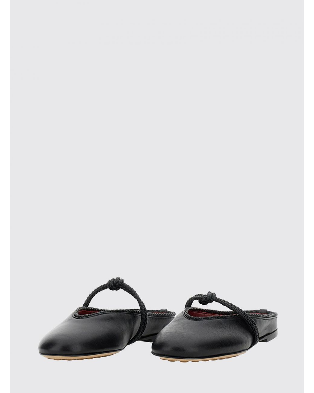 Bottega Veneta White Rosa Leather Mules
